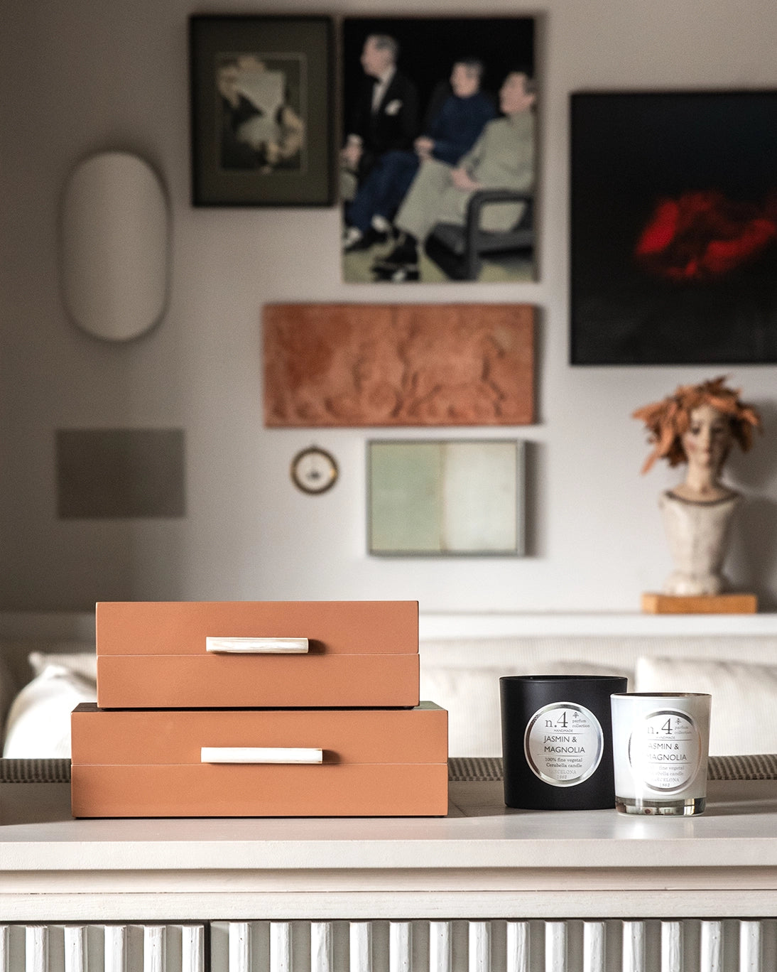 CAJA LACADA ROSA 24X16X8CM